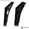 Ekena Millwork Tristan Wrought Iron Bracket, (Single center brace), Antiqued Brass 1 1/2"W x 7 1/2"D x 10"H BKTM01X07X10STNABS - alternate 3